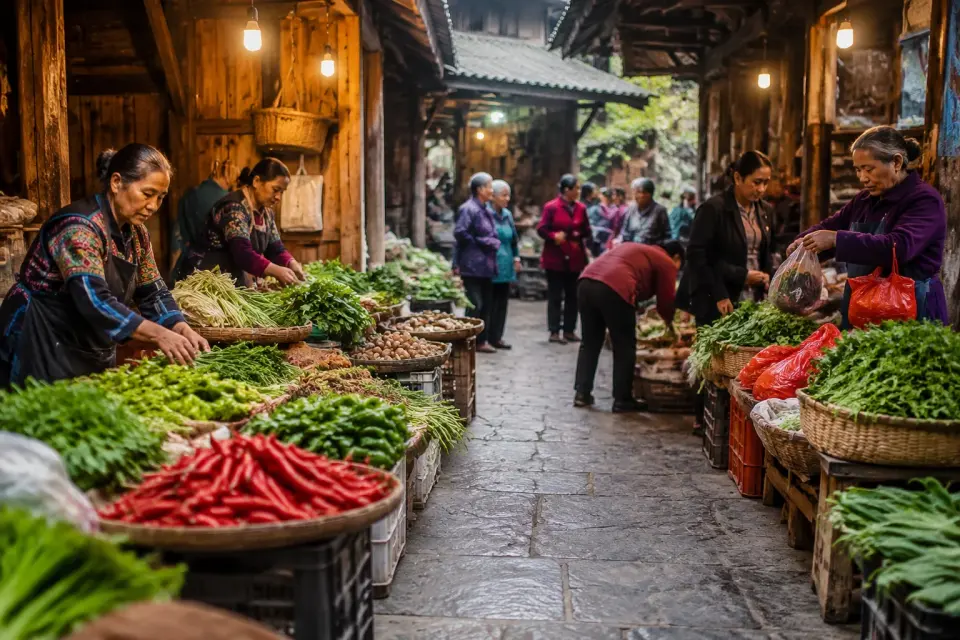 Mercado local de Furong