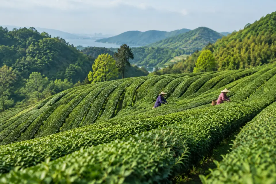 Plantaciones de té Longjing