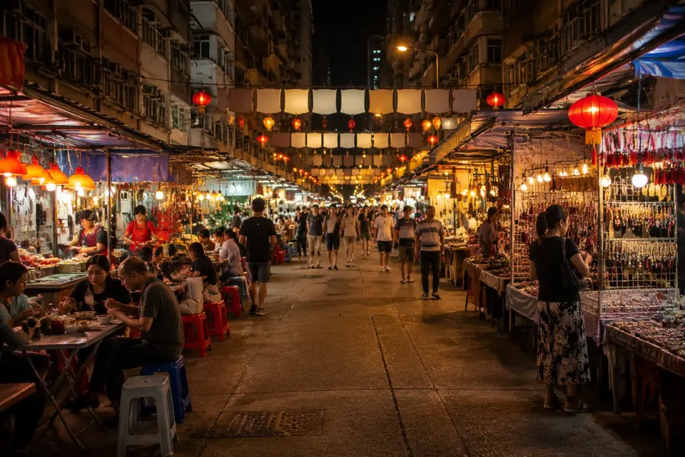 Mercado nocturno Temple Street