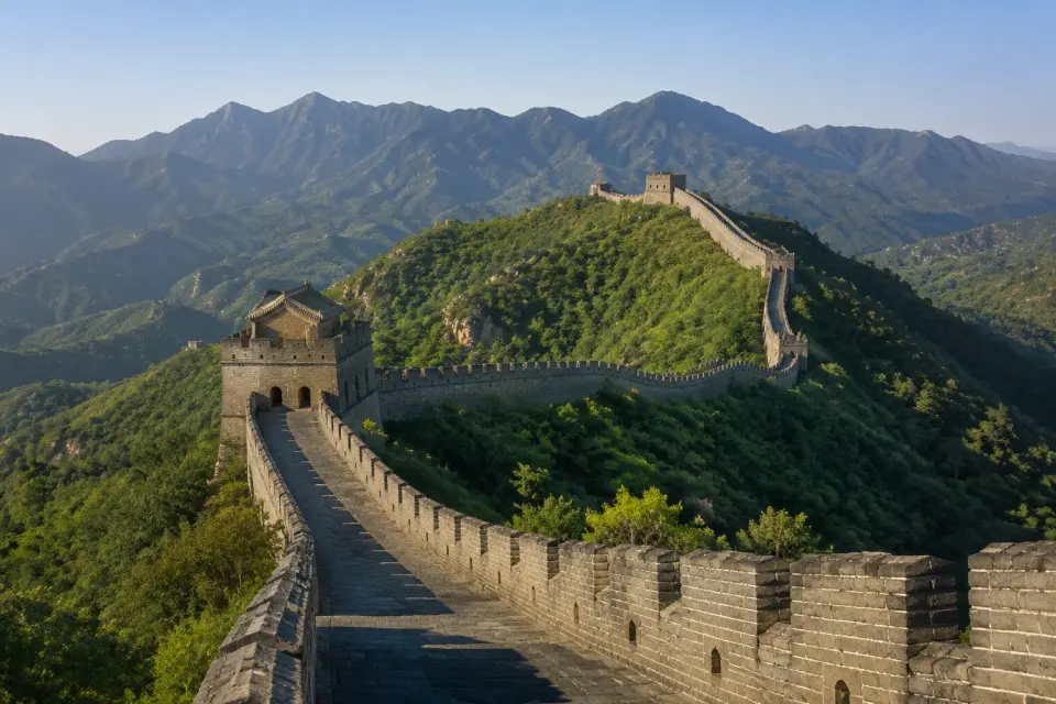 Gran Muralla China en las montañas de Pekín