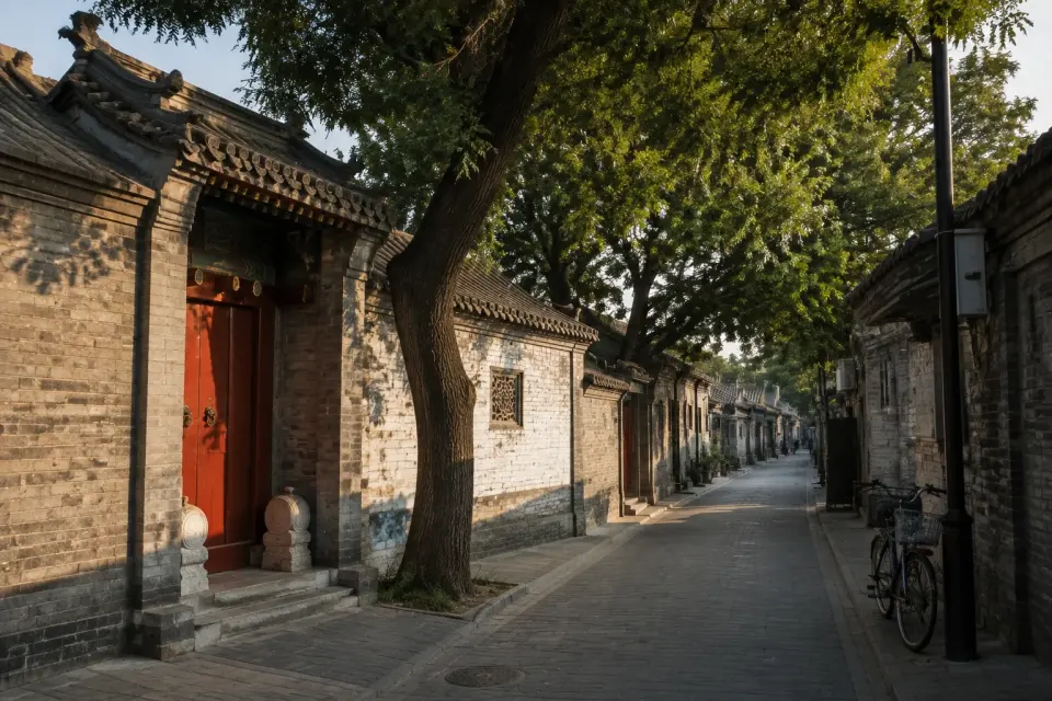 Hutong tradicional de Pekín